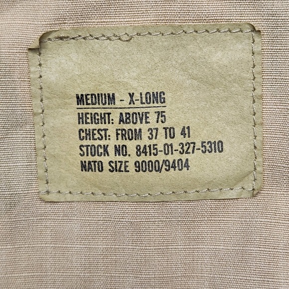 US Military Coat Medium X-Long Desert Camouflage Pattern Combat Jacket - Picture 13 of 15